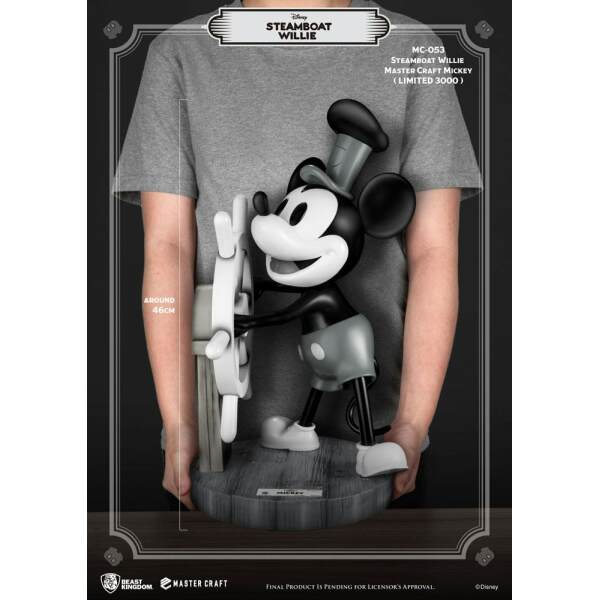 Estatua Mickey Steamboat Willie Disney Master Craft 46cm Beast Kingdom Toys - Collector4U.com
