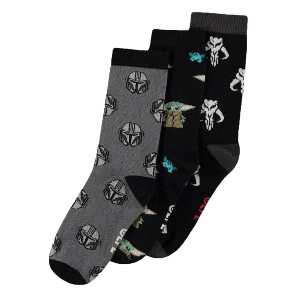 Calcetines Star Wars: The Mandalorian Pack de 3 Pares Three Icons 39-42 Difuzed - Collector4U.com