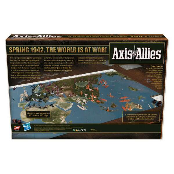 Juego de Mesa Axis & Allies 1942 Avalon Hill inglés Hasbro - Collector4U.com