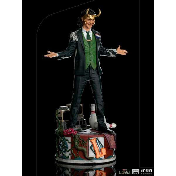 Estatua Loki President Variant Loki Marvel 1/10 Art Scale 25cm Iron Studios - Collector4U.com