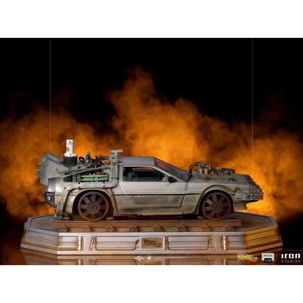 Estatua DeLorean Regreso al Futuro III 1/10 Art Scale 57 cm Iron Studios - Collector4U.com