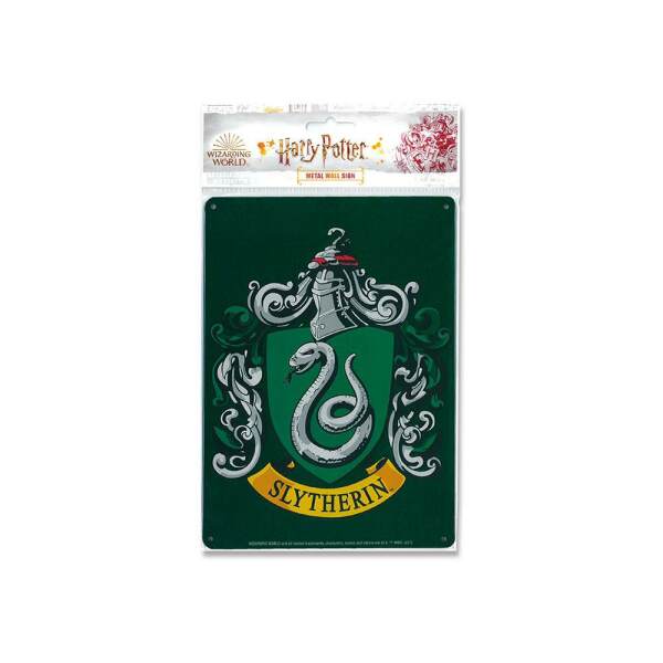 Placa de Chapa Slytherin Harry Potter 15 x 21 cm Logoshirt - Collector4U.com