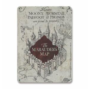 Placa de Chapa Marauders Map Harry Potter 15 x 21 cm Logoshirt
