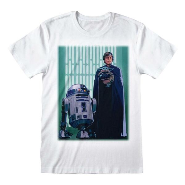 Camiseta Luke Skywalker & Grogu Star Wars The Mandalorian talla L