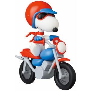 Minifigura Motocross Snoopy Peanuts UDF Serie 13 10cm Medicom - Collector4u.com