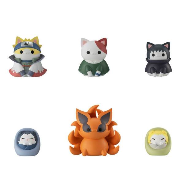 Figuras Nyaruto! Naruto Shippuden Mega Cat Project Once Upon A Time In Konoha Village Special Set 3 cm Megahouse - Collector4U.com