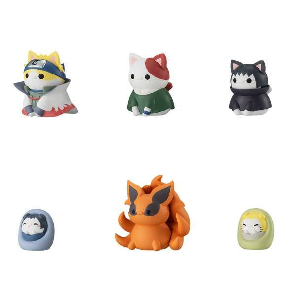 Figuras Nyaruto! Naruto Shippuden Mega Cat Project Once Upon A Time In Konoha Village Special Set 3 cm Megahouse - Collector4U.com