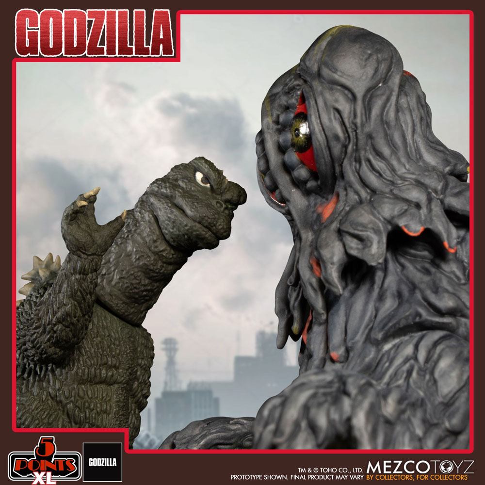 Figuras Godzilla Hedora la burbuja tóxica 5 Points XL Deluxe Box Set Mezco Toys - Collector4u.com