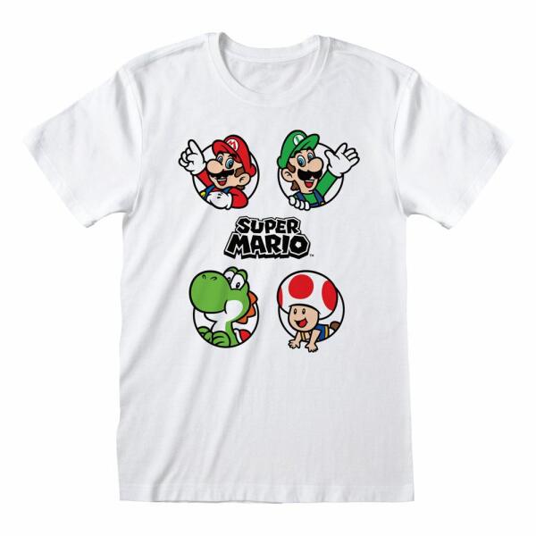 Camiseta Circles Nintendo Super Mario talla XL