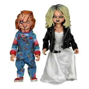 Pack de 2 Figuras Clothed Chucky y Tiffany La novia de Chucky 14cm NECA - Collector4u.com