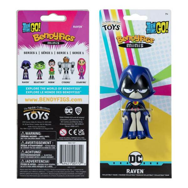 Figura Raven Teen Titans Go! Maleable Bendyfigs 9 cm Noble Collection - Collector4U.com