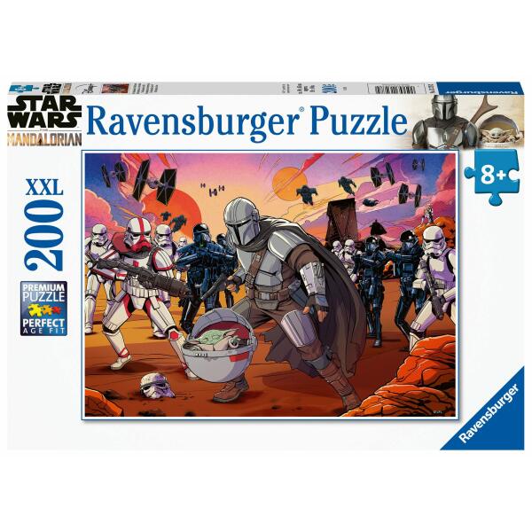 Puzzle el Manddalorian: Face-Off Star Wars (200 piezas) Ravensburger