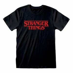 Camiseta Logo Black Stranger Things talla L - Collector4u.com