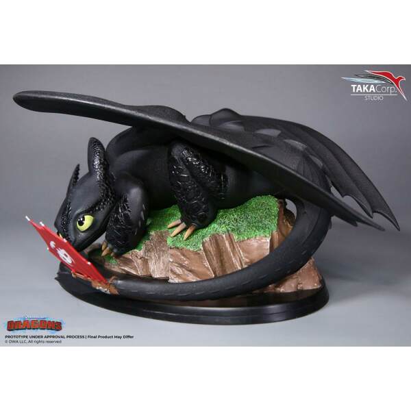 Estatua Toothless (Desdentado) Cómo Entrenar A Tu Dragón 1/8 PVC 30cm Taka Corp Studio - Collector4U.com