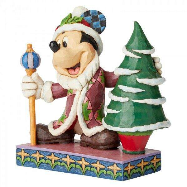 Figura decorativa Mickey navideño Disney 19 cm Enesco - Collector4u.com