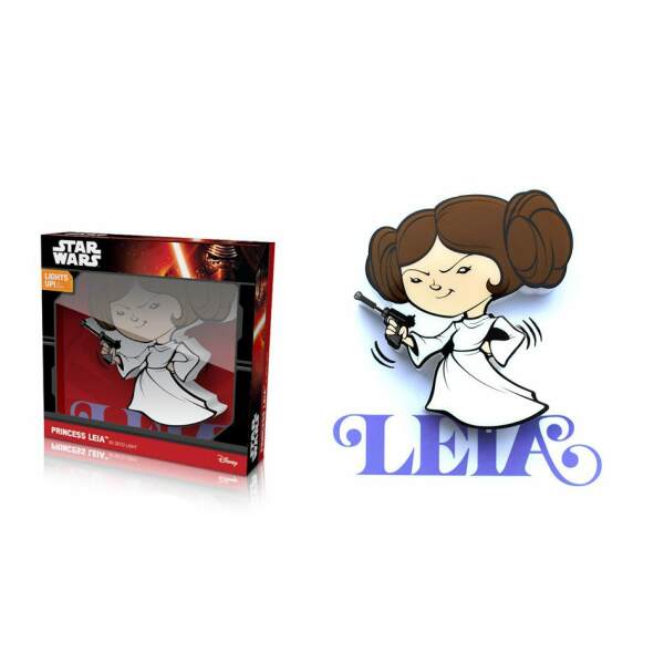 Mini Lámpara Leia Star Wars Infantil 3DLIGHTFX - Collector4U.com