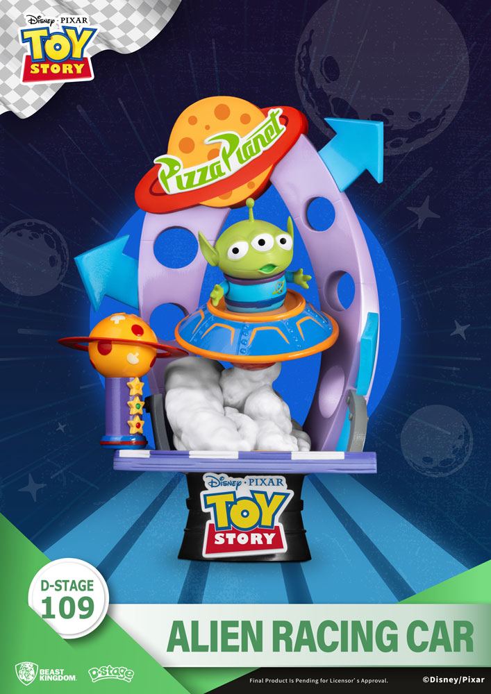 Diorama Alien Racing Car Toy Story PVC D-Stage Closed Box Version 15 cm Beast Kingdom