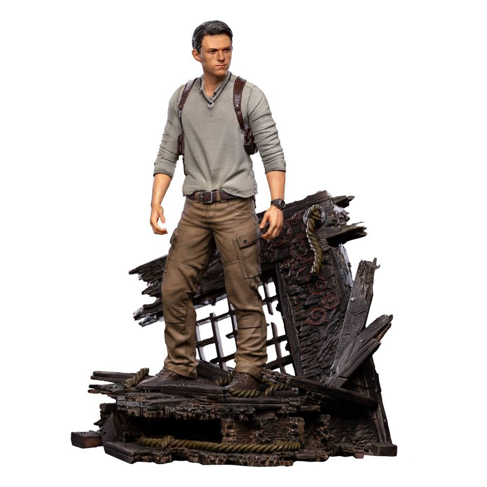 Estatua Deluxe Nathan Drake Uncharted Movie Art Scale 1/10 22cm Iron Studios - Collector4U.com