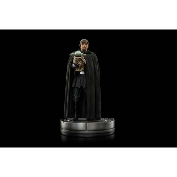 Estatua Luke Skywalker y Grogu Star Wars The Mandalorian 1/10 Art Scale 21cm Iron Studios