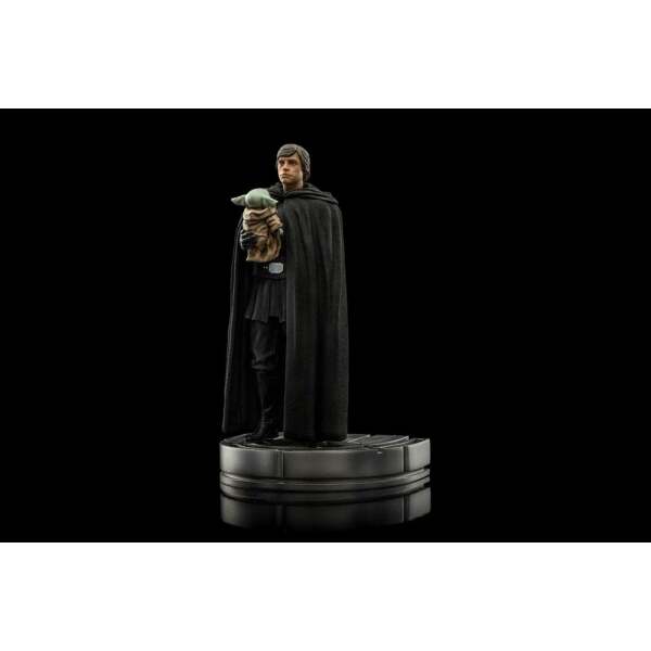 Estatua Luke Skywalker y Grogu Star Wars The Mandalorian 1/10 Art Scale 21cm Iron Studios