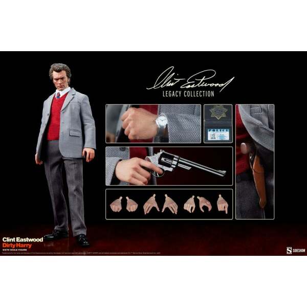 Figura Clint Eastwood Harry el Sucio Legacy Collection Harry Callahan 1/6 30cm Sideshow