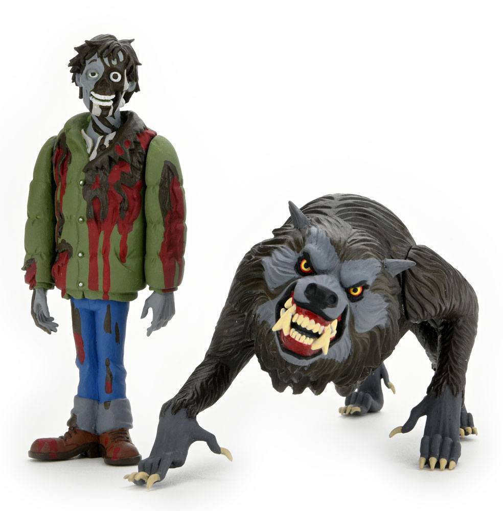 Figuras Toony Terrors Jack & Kessler Wolf Un hombre lobo americano en Londres Pack de 2 15 cm Neca