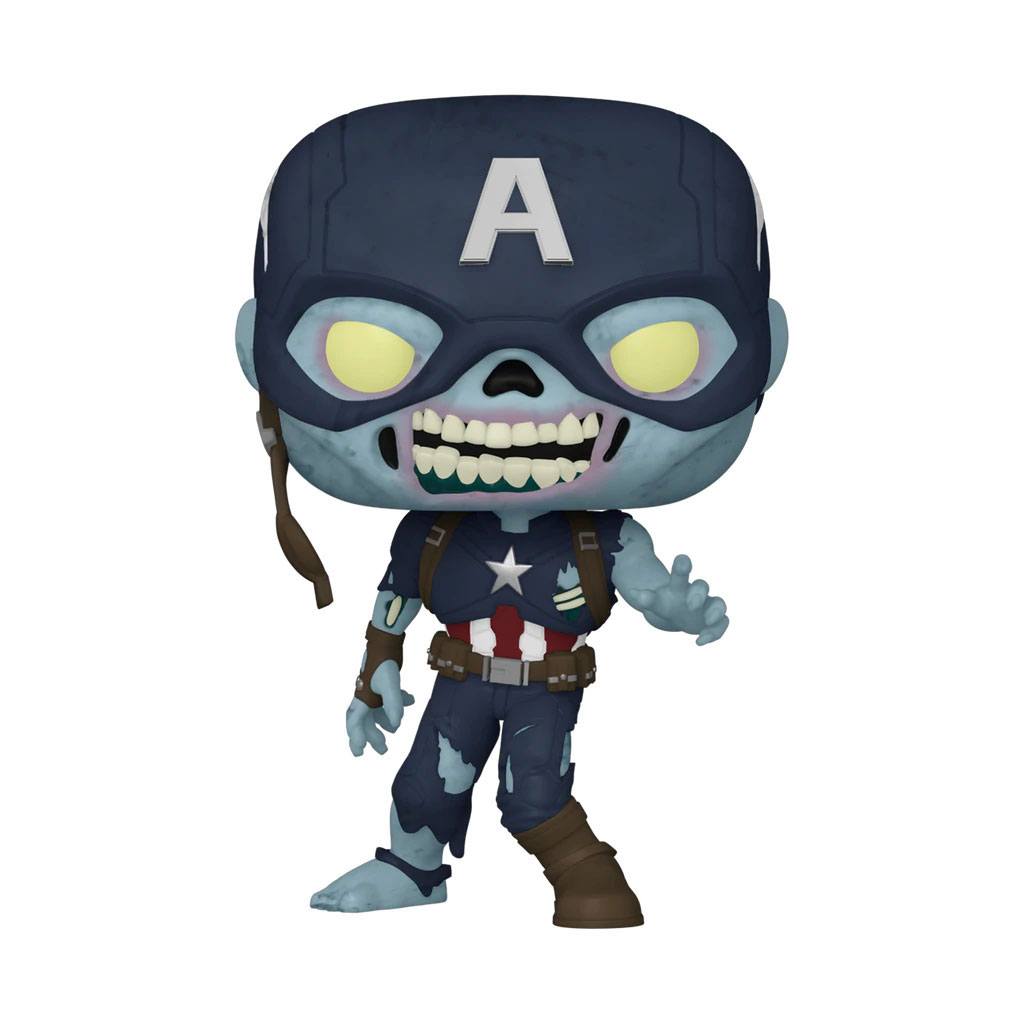 Funko Zombie Capitán América Exclusive ¿Qué pasaría si…? POP! Animation Vinyl 9cm