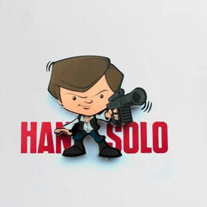 Mini Lámpara Han Solo Star Wars Infantil 3DLIGHTFX - Collector4u.com