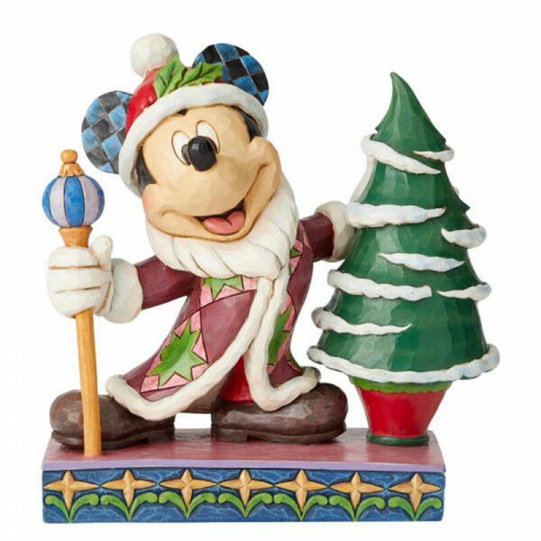 Figura decorativa Mickey navideño Disney 19 cm Enesco - Collector4u.com