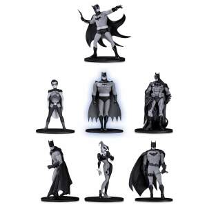Set #2 Pack de 7 Minifiguras Box Batman Black & White PVC 10cm DC Direct - Collector4U.com
