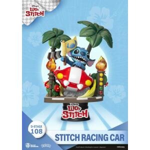 Diorama Stitch Racing Car Lilo & Stitch PVC D-Stage Closed Box Version 15 cm Beast Kingdom