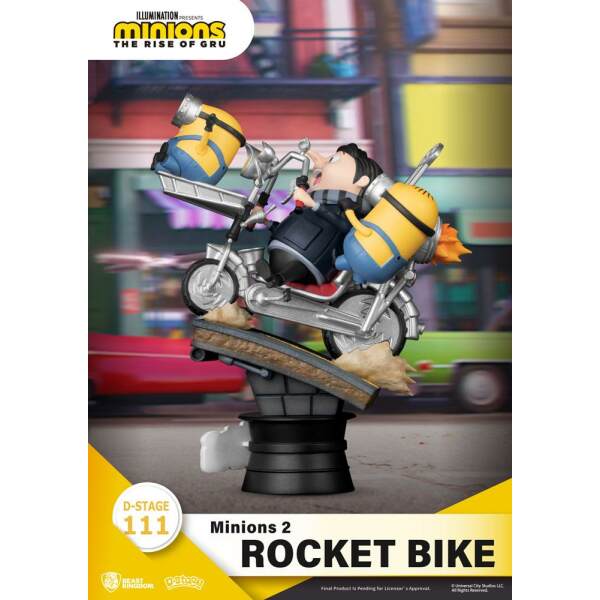 Diorama Rocket Bike Minions 2 PVC D-Stage 15 cm Beast Kingdom Toys - Collector4U.com