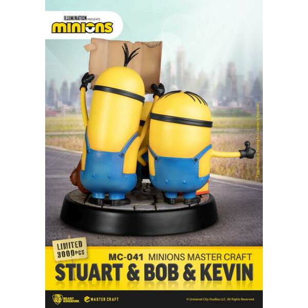 Estatua Stuart & Bob & Kevin Los Minions Master Craft 35 cm Beast Kingdom Toys - Collector4U.com