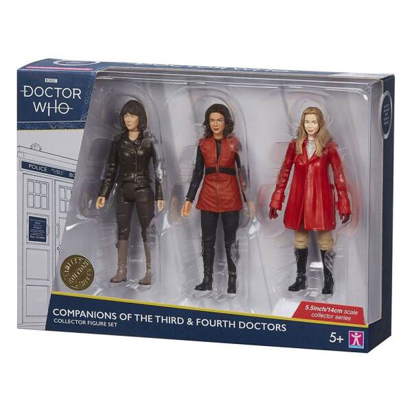 Pack de 3 Figuras Companions of the Third & Fourth Doctors Doctor Who 14 cm Character - Collector4U.com