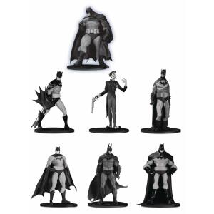 Set #3 Pack de 7 Minifiguras Box Batman Black & White PVC 10cm DC Direct - Collector4u.com