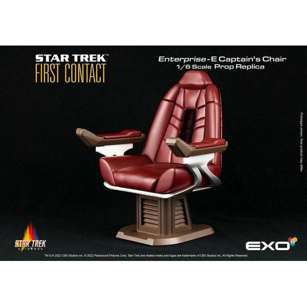 Réplica Enterprise-E Captain's Chair Star Trek: Primer Contacto 1/6 15 cm EXO-6 - Collector4U.com