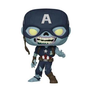 Funko Zombie Capitán América Exclusive ¿Qué pasaría si…? POP! Animation Vinyl 9cm - Collector4u.com