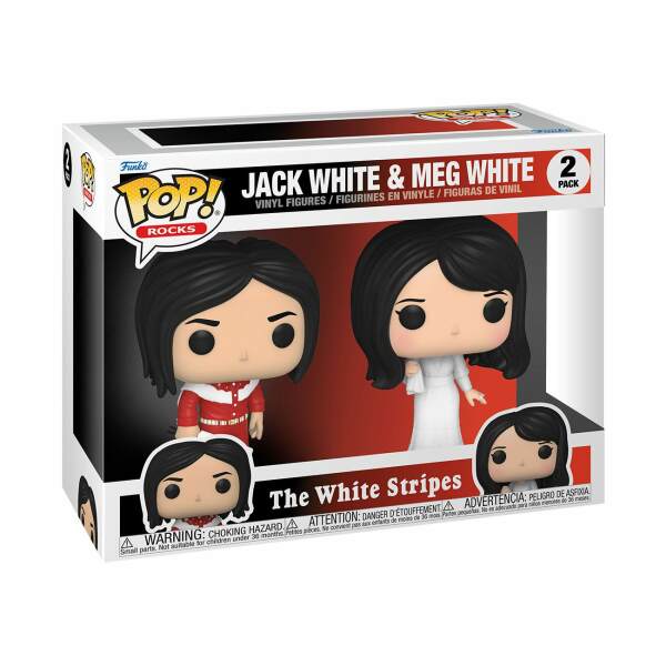 Funko Jack White & Meg White The White Stripes Pack de 2 POP! Rocks Vinyl Figuras 9 cm - Collector4U.com