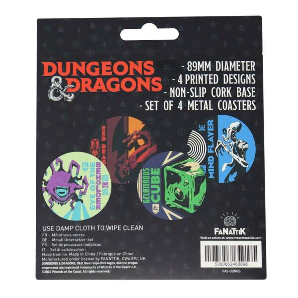 Pack de 4 Posavasos Dungeons & Dragons FaNaTtik - Collector4U.com