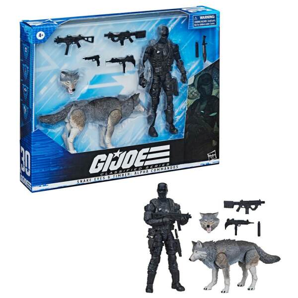 Figuras Snake Eyes & Timber G.I. Joe Classified Series Pack de 2 2021 Alpha Commandos 15 cm Hasbro - Collector4U.com