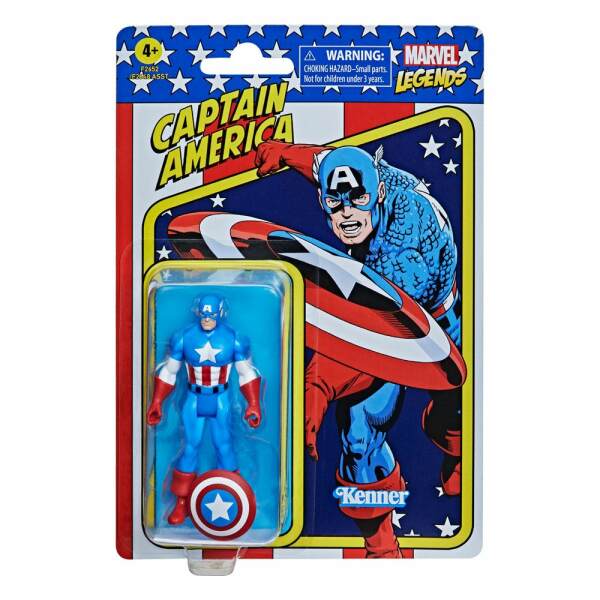 Figura Capitán América Marvel Legends Retro Collection 2022 10 cm Hasbro - Collector4U.com