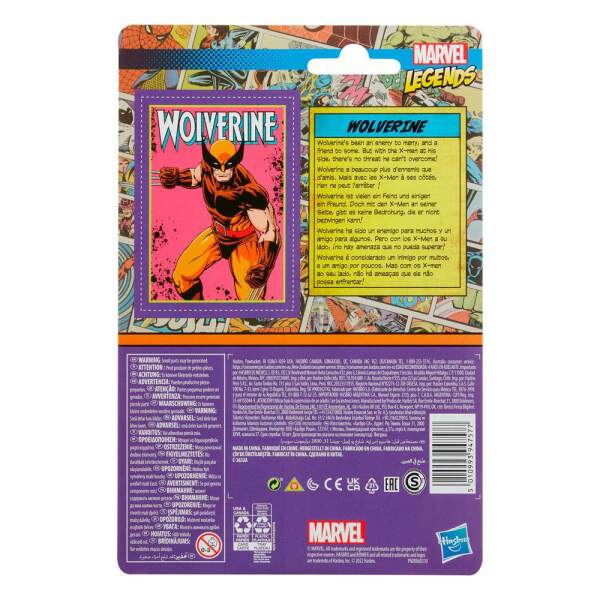 Figura Wolverine Marvel Legends Retro Collection 2022 10 cm Hasbro - Collector4U.com