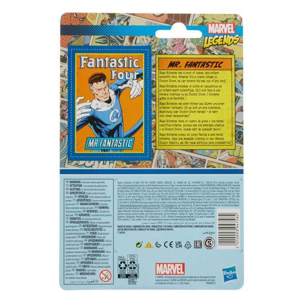 Figura Mr. Fantastic Fantastic Four Marvel Legends Retro Collection 2022 10 cm Hasbro - Collector4U.com