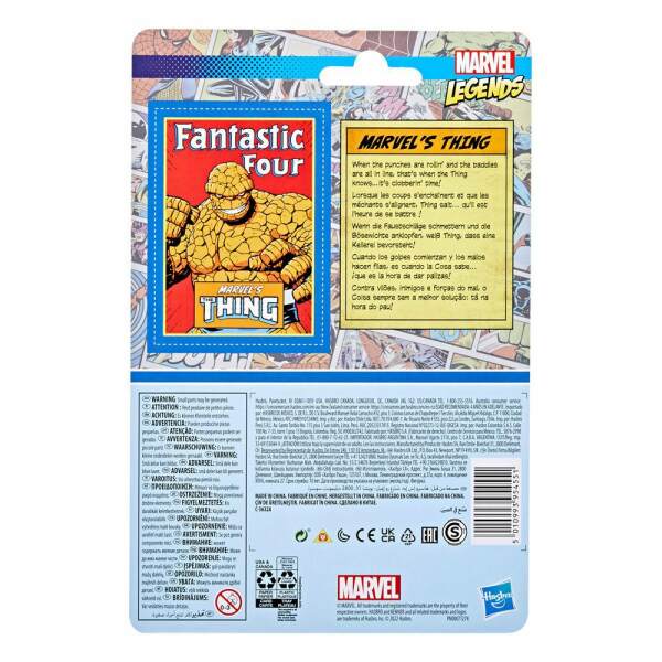 Figura The Thing Fantastic Four Marvel Legends Retro Collection 2022 Marvel's 10cm Hasbro - Collector4U.com