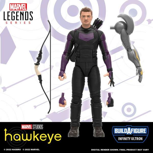 Figura Hawkeye 2022 Infinity Ultron BAF Marvel Legends Series 15cm Hasbro - Collector4U.com