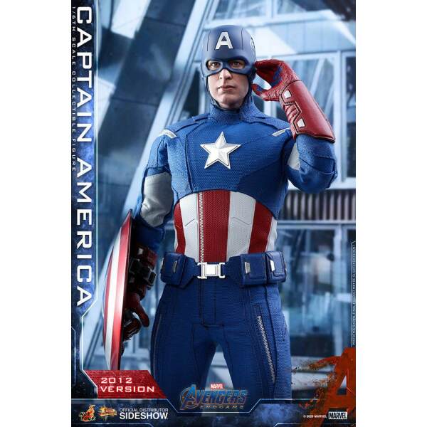 Figura Capitán América 2012 Version Vengadores: Endgame Movie Masterpiece 1/6 30cm Hot Toys - Collector4U.com