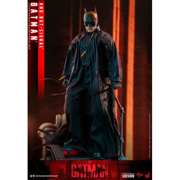 Figura Batman con Bat-Señal The Batman DC Comics Movie Masterpiece 1/6 31cm Hot Toys - Collector4U.com