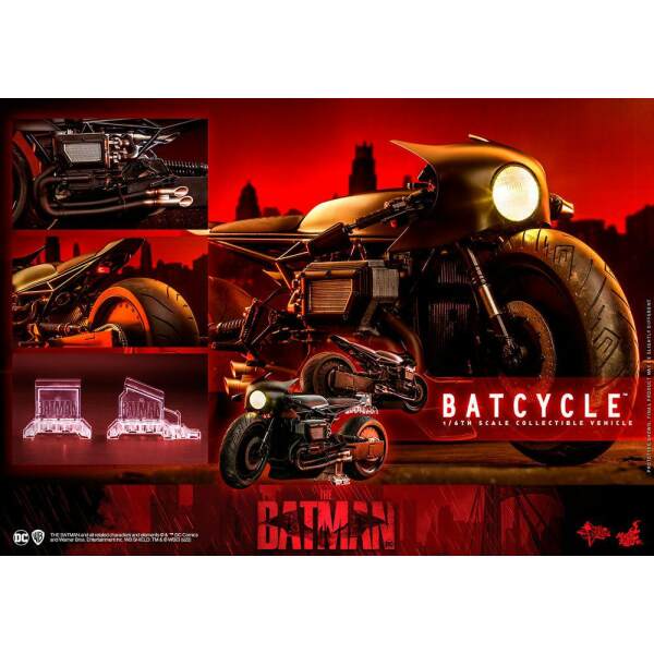 Vehículo Batcycle The Batman Movie Masterpiece 1/6 42cm Hot Toys - Collector4U.com