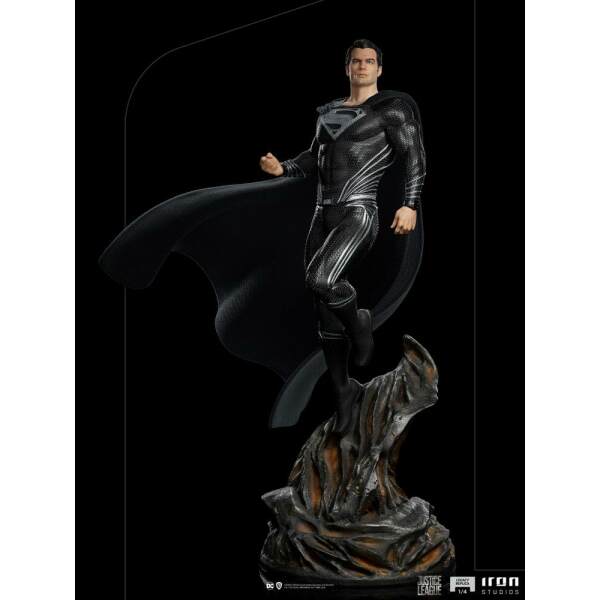Estatua Superman Black Suit Zack Snyder's Justice League Art Scale 1/4 69 cm Iron Studios - Collector4U.com