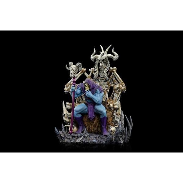 Estatua Skeletor on Throne Masters of the Universe Art Scale Deluxe 1/10  Deluxe 29 cm Iron Studio - Collector4U.com